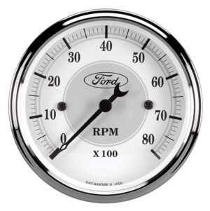 AUTOMETER Ford Racing Tach – 3-1/8 In-Dach – White Face 880088