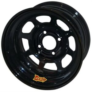 AERO RACE WHEELS Wheel 15×7 4×4.25 1in BS Black 55-174220