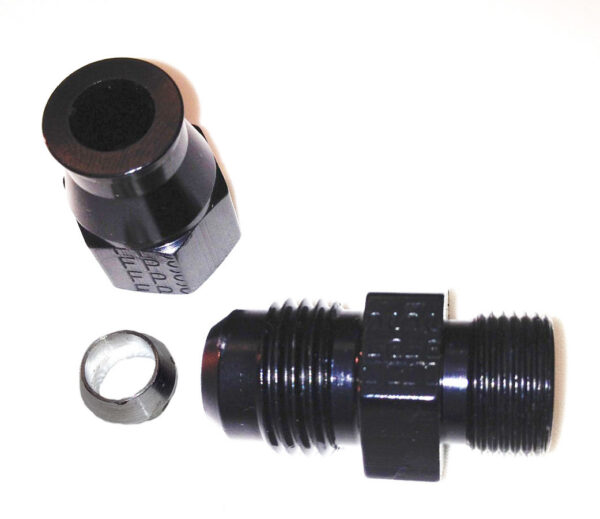 FRAGOLA 10AN Male to 5/8in Tube Adapter Fitting  Black 892010-BL