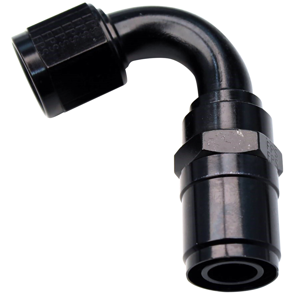 FRAGOLA #8 Race-Rite Crimp-On Hose End 120-Degree 2612008