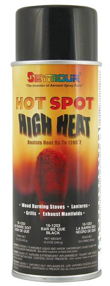 SEYMOUR PAINT Hot Spot High Temp Paint Black 16-1203