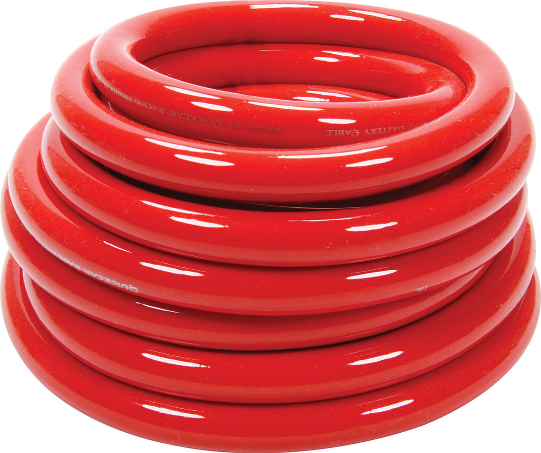 QUICKCAR RACING PRODUCTS Power Cable 2 Gauge Red 15Ft 57-1521