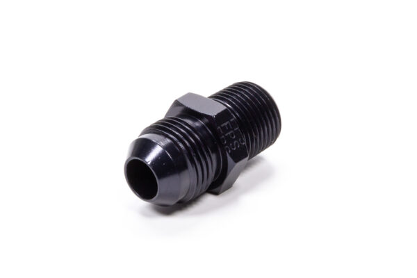 FRAGOLA Straight Adapter Fitting #8 x 3/8 MPT Black 481608-BL