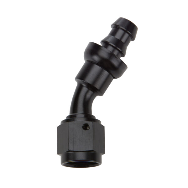 ALLSTAR PERFORMANCE Pushlock Hose End Black 30 Deg Elbow -8 ALL49423