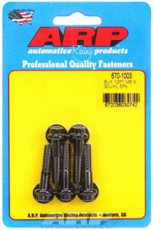 ARP Bolt Kit – 12pt. (5) 6mm x 1.00 x 30mm 670-1003