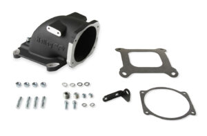 HOLLEY Intake Elbow 4150 GM LS TB Flange – Black 300-240BK