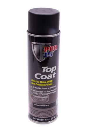 POR-15 Top Coat Chassis Black Paint 14oz Aerosal 45918