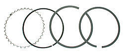 WISECO GF Style Single Piston Ring Set – 4.030 4032GFX