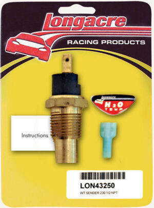 LONGACRE Water Temp Sender 1/2in. NPT 230 Deg 52-43250