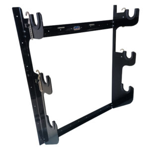 HEPFNER RACING PRODUCTS Axle Rack Wall Mount 1 Rear and 2 Fronts Blk HRP6776-BLK