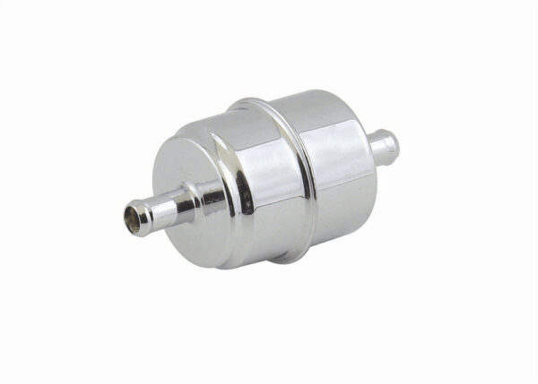 MR. GASKET Chrome 3/8in Fuel Filter 9746