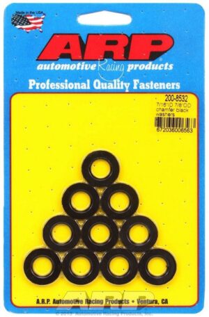 ARP Black Washers – 7/16 ID x 7/8 OD (10) 200-8532