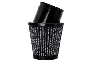 OTR FILTERS Filter Air Kart Asphalt 2.437in Inlet 4in Black CY11000B-BLK