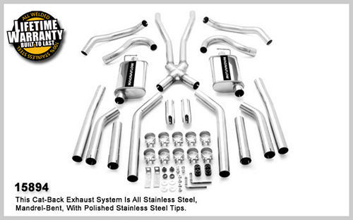 MAGNAFLOW PERF EXHAUST 68-72 GM A Body 2.5in Dual Exhaust System 15894