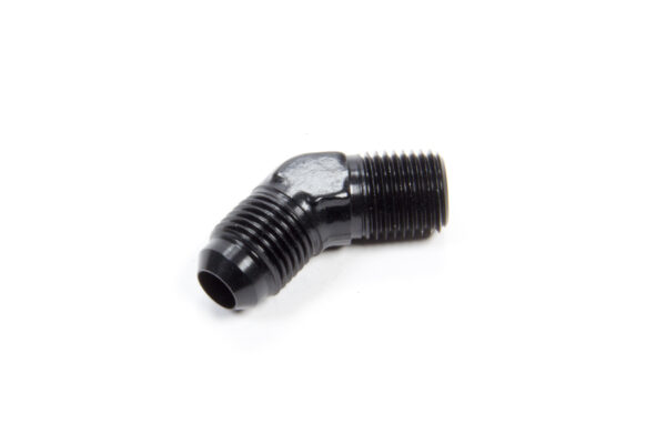 AEROQUIP 45 Deg Alum #6 Flare 1/4 in Black FCM5022