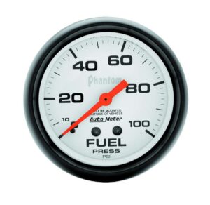 AUTOMETER 2-5/8in Phantom Fuel Press. Gauge 0-100psi 5812
