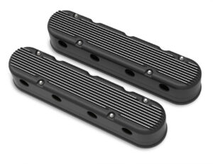 HOLLEY Valve Cover Set – GM LS 2-Piece Design – Black 241-182