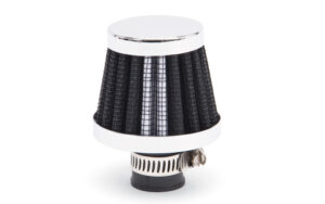 EDELBROCK Valve Cover Breather 10mm Inlet Black/Chrome 43510
