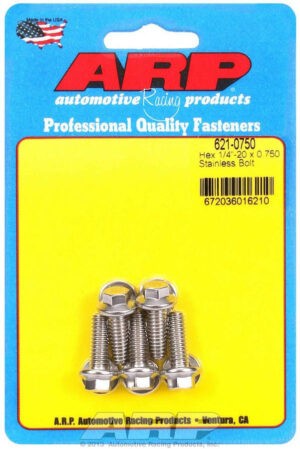ARP S/S Bolt Kit – 6pt. (5) 1/4-20 x .750 621-0750