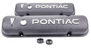 RACING POWER CO-PACKAGED Pontiac Alum V/C Black w/Pontiac Logo R6520
