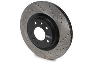 STOPTECH Sport Cryo Drilled/Slott ed Brake Rotor; Front Le 127.45080CL