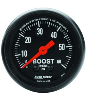 AUTOMETER 2-1/16in Z-Series Boost Gauge 0-60psi 2617