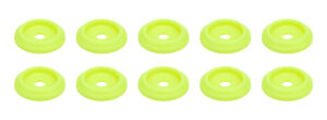 ALLSTAR PERFORMANCE Body Bolt Washer Plastic Fluorescent Yellow 10pk ALL18853