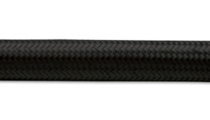 VIBRANT PERFORMANCE 50ft Roll of Black Nylon Braided Flex Hose -6AN 11996