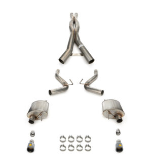 CORSA PERFORMANCE 24-   Mustang 5.0L Cat Back Exhaust 21251BLK