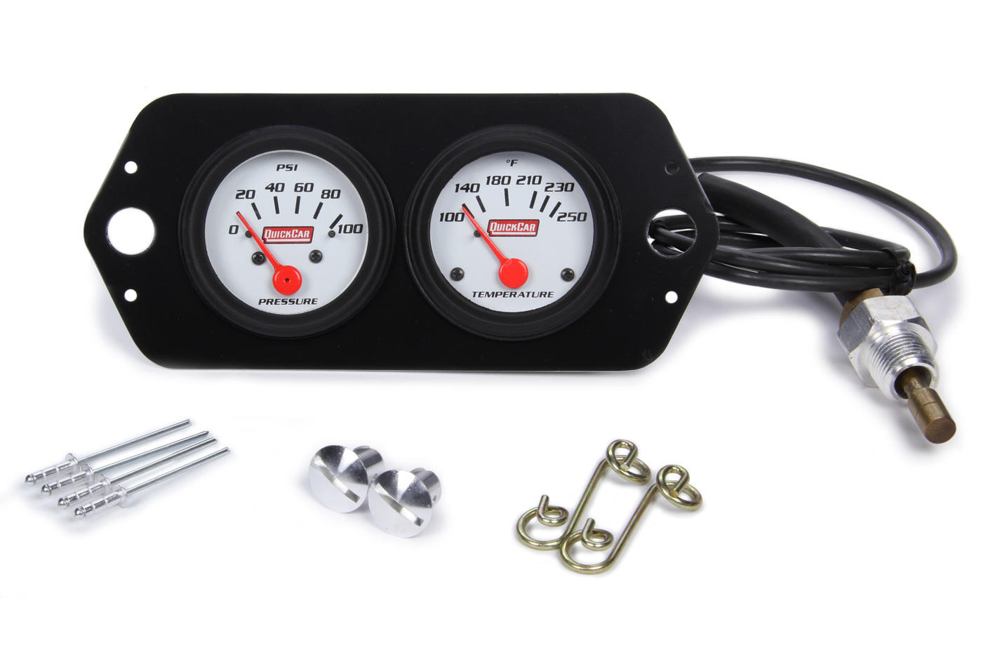 QUICKCAR RACING PRODUCTS Gauge Panel 2in Open Wheel 61-2204