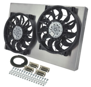 DERALE Dual RAD Fan w/Alum Shroud Assembly 16836
