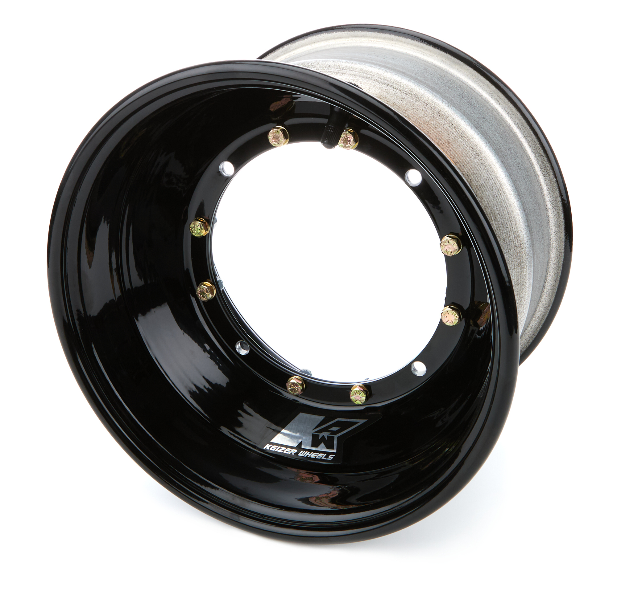 KEIZER ALUMINUM WHEELS, INC. Wheel 4-Pin 10×6 3in BS Black Brake Bell 1063BCB