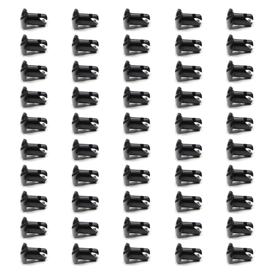 TRIPLE X RACE COMPONENTS Oval Head Button Alum Black .550 Long 50 Pack CH-4402-50BLK
