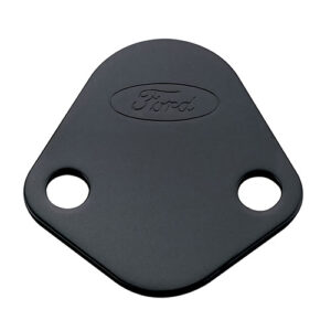 FORD Fuel Pump Block-Off Plate Black w/Ford Logo 302-291