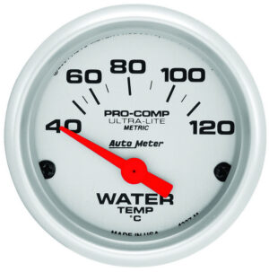 AUTOMETER 2-1/16 U/L Water Temp Gauge – Metric 40-120C 4337-M