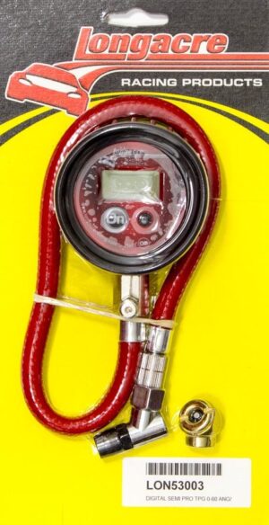 LONGACRE Tire Gauge Digital 0-60 PSI Semi-Pro 52-53003