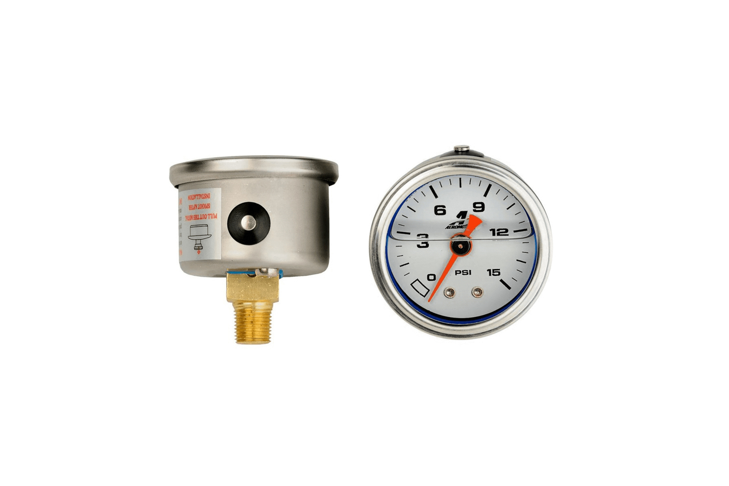 AEROMOTIVE Fuel Pressure Gauge – 1.5in 0-15psi 15632