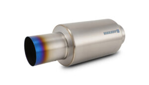 VIBRANT PERFORMANCE Muffler with Straight Cu t Burnt Tip  4in Inlet 17566