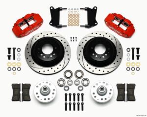 WILWOOD Front Disc Brake Kit Red 67-72 Camaro Nova 12.88 140-12271-DR