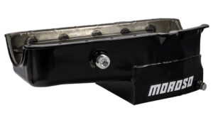 MOROSO SBC C/T Oil Pan – 7qt. LH Dipstick w/Ins. Bung 21322