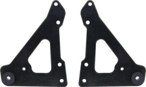 ALLSTAR PERFORMANCE Front Engine Plate 2pc w/ Bushings Black ALL38145