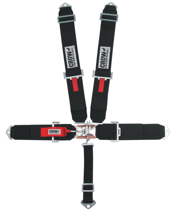 CROW SAFETY GEAR 5-Pt Harness Small Latch Blk Bolt In Pull Down 11004