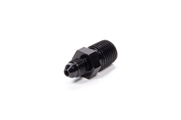 FRAGOLA Straight Adapter Fitting #3 x 1/4 MPT Black 481634-BL