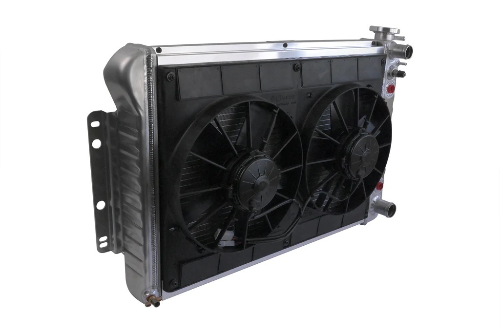DEWITTS RADIATOR Radiator w/Fans Camaro 67-69 LS Auto Trans Raw 32-6139022A