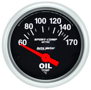 AUTOMETER 2-1/16 S/C Oil Temp. Gauge 60-170c 3348-M