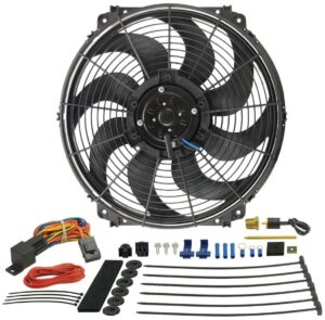 DERALE 16in Tornado Fan and Thermostat Kit 16016