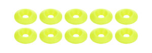 ALLSTAR PERFORMANCE Countersunk Washer Fluorescent Yellow 10pk ALL18698