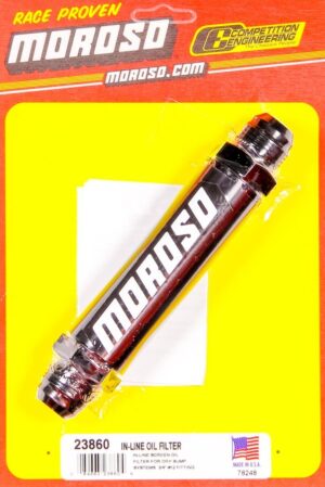 MOROSO Inline Screened Oil Filter #12 AN Fittings 23860