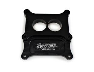 WEHRS MACHINE Carb Adapter 2bbl to 4bbl Holey 1in Thick WM10-100