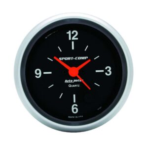 AUTOMETER 2-5/8in S/C 12-Volt Clock 3585
